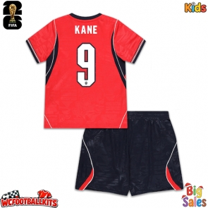 England Harry Kane #9 Replica Away Stadium Kit for Kids World Cup 2026 Short Sleeve (+ pants)